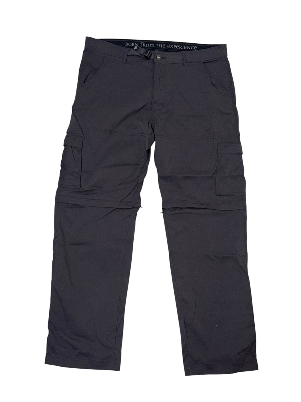 PRANA STRETCH ZION CONVERTIBLE PANT - MEN'S grey size 38Wx32L